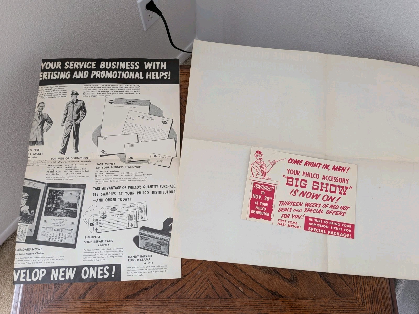 Large Lot Philco Salesman Dealer Advertising Items