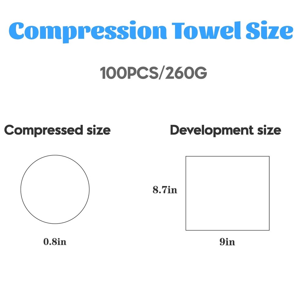 100 Pcs Mini Compressed Towels, Disposable Face Compressed Towel, Compressed Han