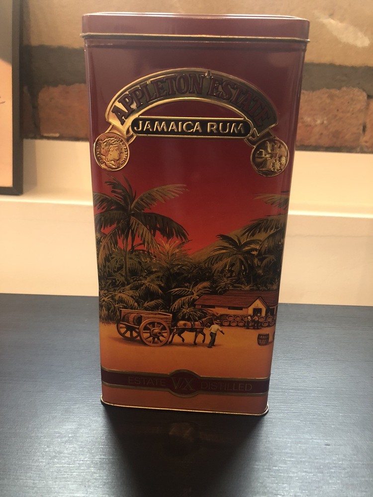 Apple Esata EMPTY Jamaica Rum Tin. Ref:01