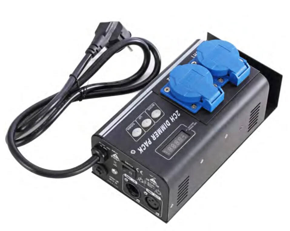High Quality 2Channle DMX Dimmer Pack LED Dimmer Controller for Stage Audio