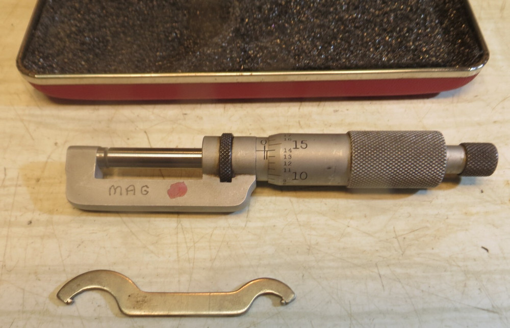 Starrett Hub Micrometer No. 228RL-1" with case