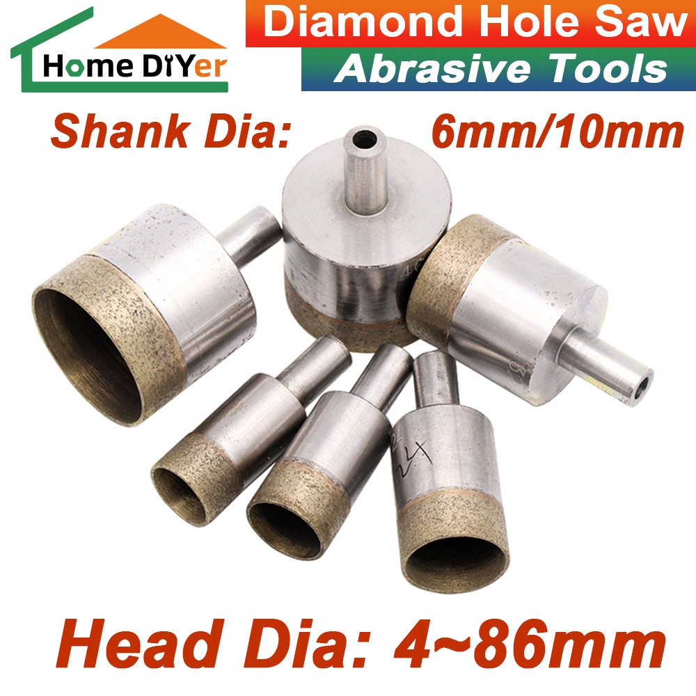 Diamond Hole Saw 4mm to 86mm Sintered Drill Bits Core Bit Tile Ceramic Porcelain