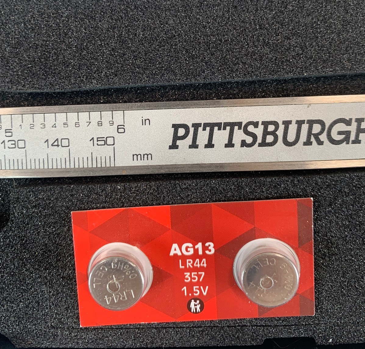 0-150 mm 6" Digital Caliper Stainless Steel LCD w/ case & extra battery