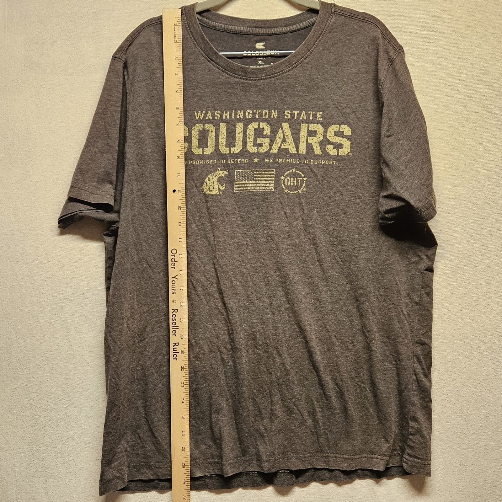 Colosseum T-Shirt Men's Size XL Cougars OHT Military Heathered Black 114166