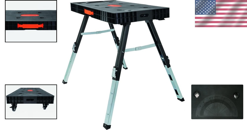 Omni Plus 5-in-1 Adjustable Work Table - All-in-One Solution for Every Project