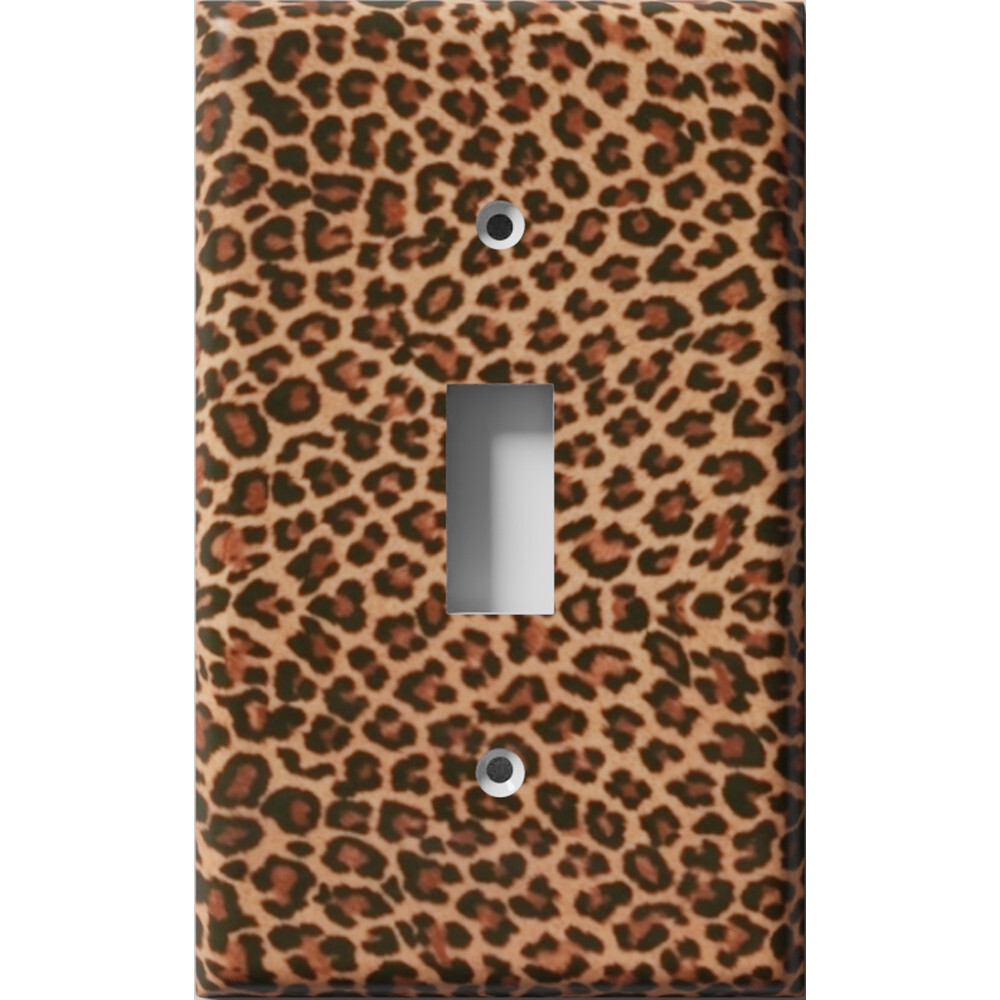SnazzySwitch Leopard Print Decorative Light Switch Plate Cover