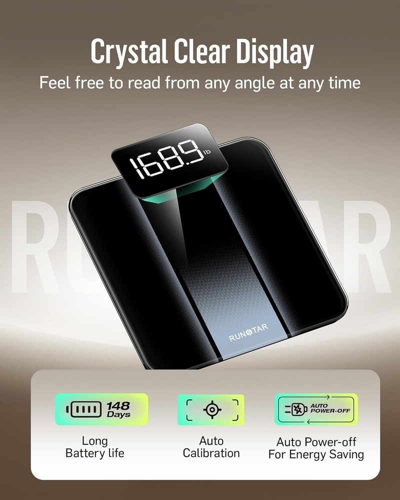 Digital Bathroom Scale for Body Weight with High Precision