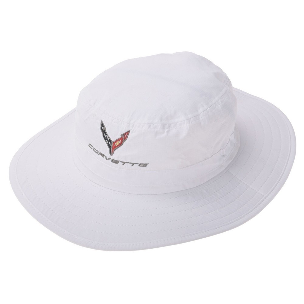 2020-2024 Corvette C8 Bucket Hat White