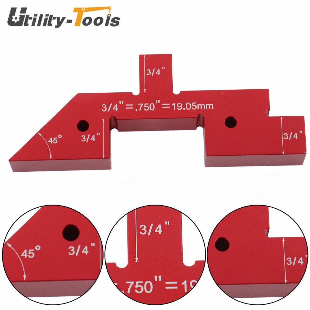 14 Pack Precision Aluminum Setup Blocks Height Gauge Router Table Setup Bars