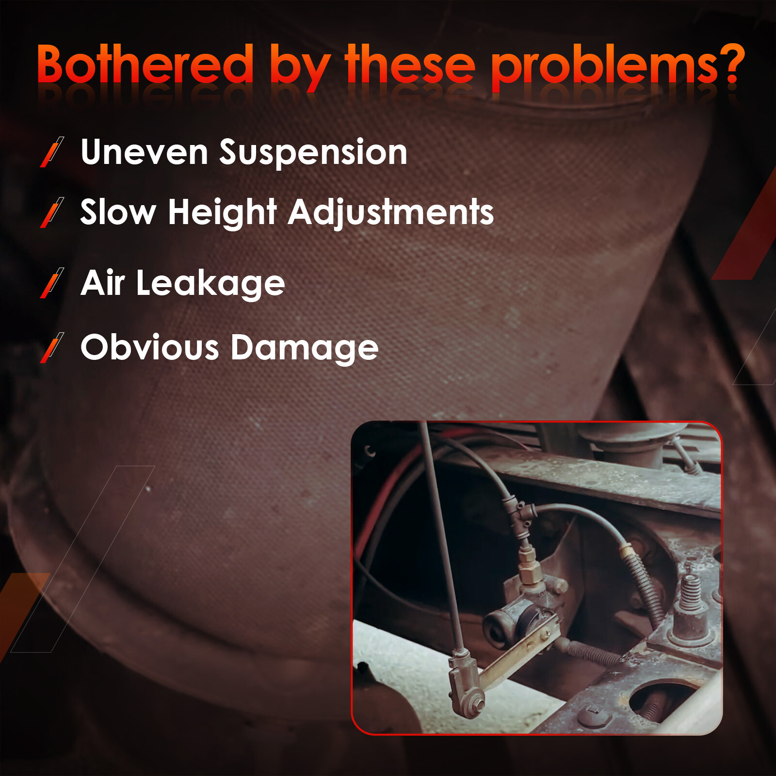 1/4" NPT Port Cabin Air Height Leveling Control Valve Kit Fit Hadley Mack Volvo