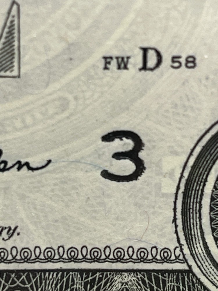 "INSUFFICIENT INK ERROR" MISSING 6’s + “OVER INK ERROR” 3’s UNCIRCULATED BEP 🧱