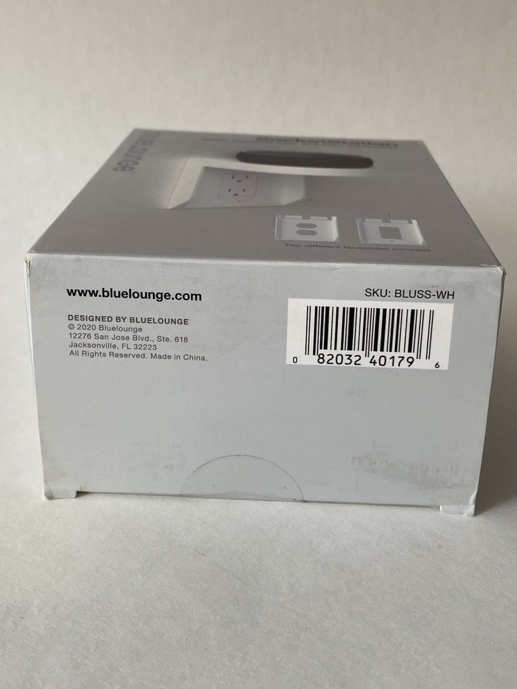 Bluelounge Socket Station Accessory Shelf With Cable Management Sealed New