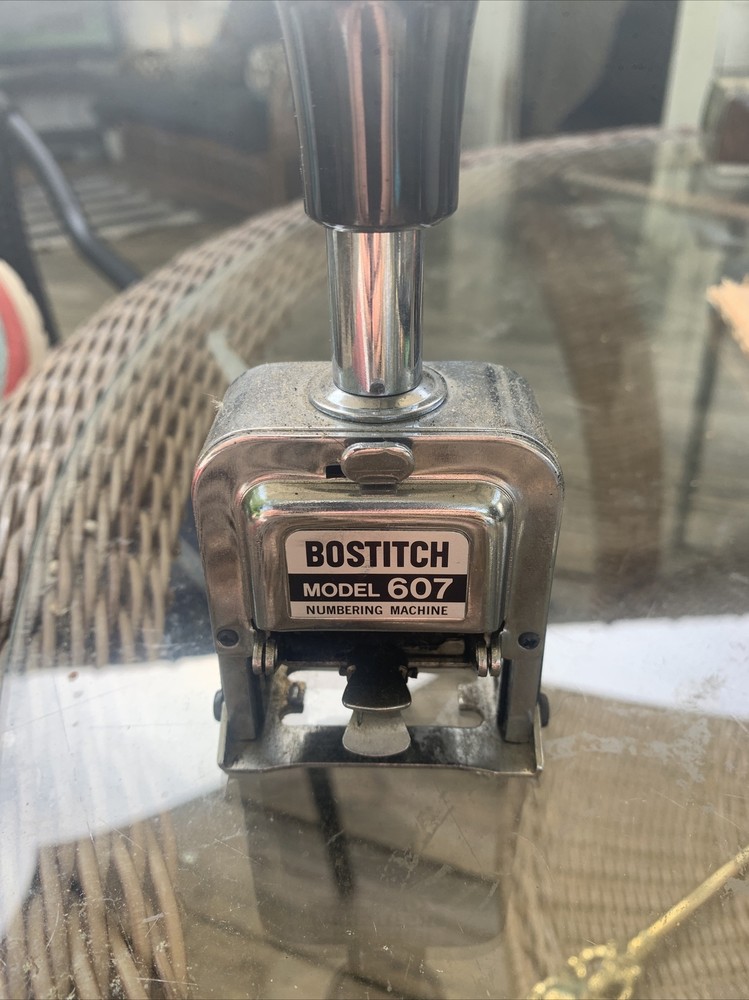 Bostitch Model 607 Numbering Machine