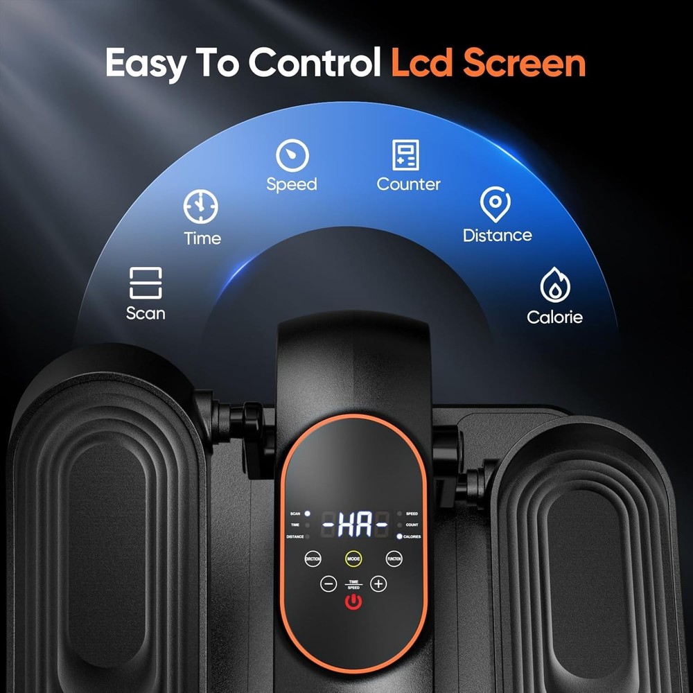 - Quiet Motorized Leg Exerciser with Smart Remote, 12-Speed Manual Programs A...
