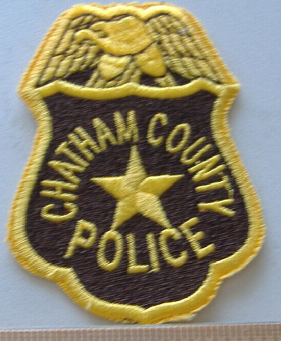 CHATHAM   COUNTY POLICE DEPT  GEORGIA  FABRIC PATCH