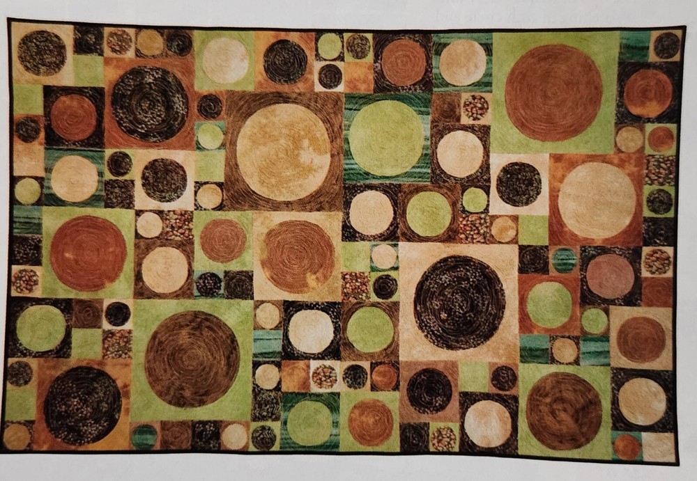 "Eclipse" Quilt Pattern from 2007 Magazine Confident Beginner Batik