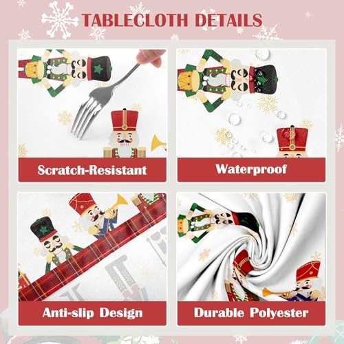 Christmas Nutcracker Tree Tablecloth 70" x 55" (Rectangular) Nutcracker 02
