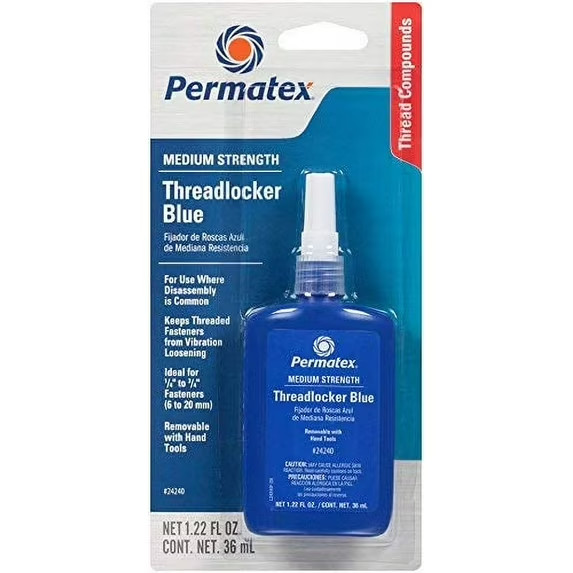 Permatex 24240 Threadlocker Blue 36ml – Medium Strength Screw/Bolt Lock NEW