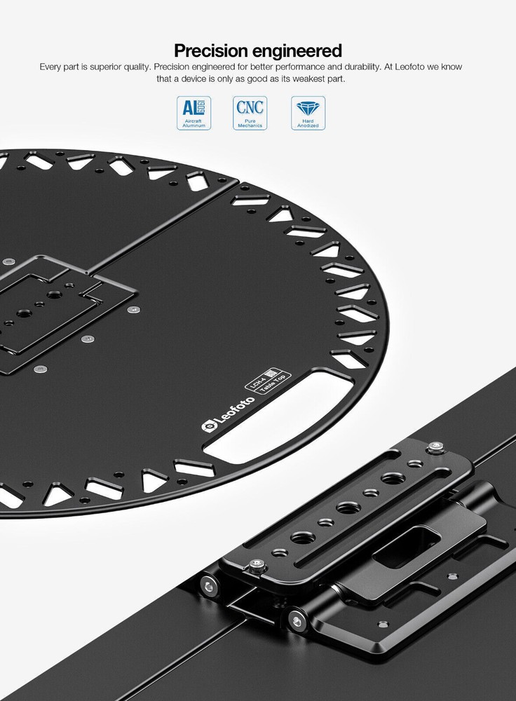 Leofoto LCH-4 Multi-Functional Folding Tray | Arca, 1/4", 3/8"