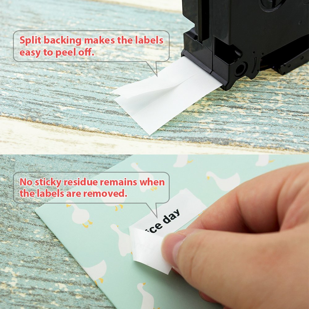 5-Pk/Pack TZe231 TZ231 Black/White Label Tape For Brother P-Touch PT-D210 12mm