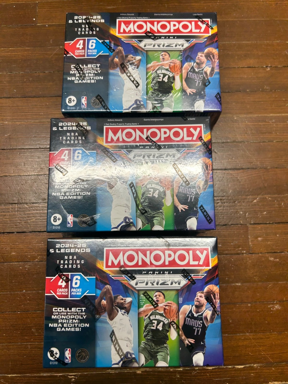 2024-25 Panini Prizm Monopoly NBA Basketball Blaster Box Lot of 3 PLEASE READ