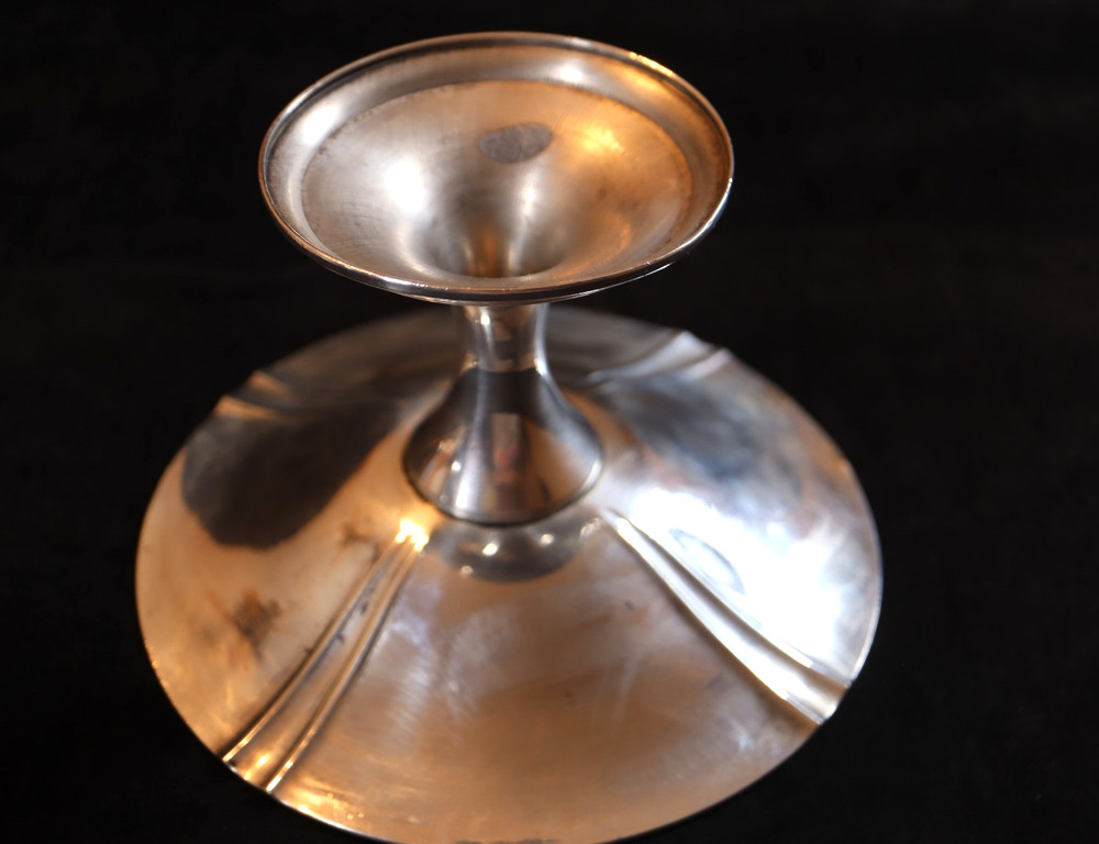 Vintage Silver Plated Footed Round Candy, Fruit, Server, Dish