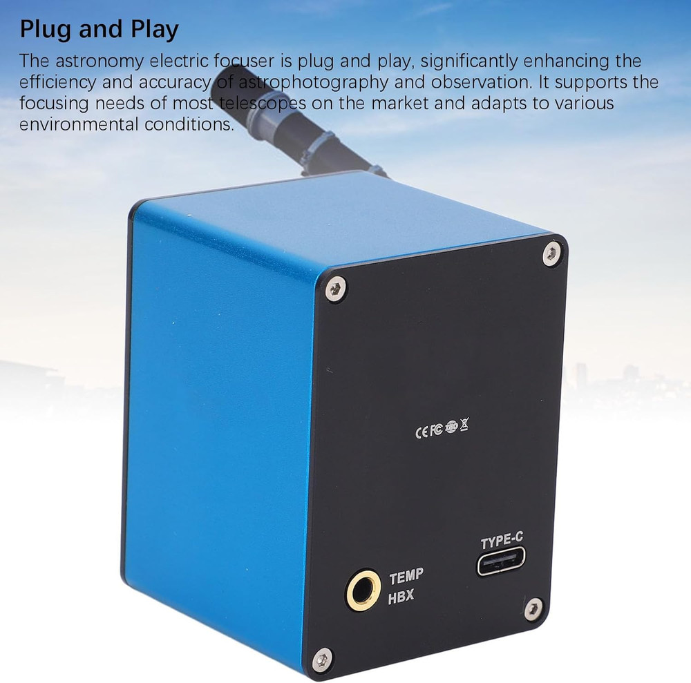 Automatic Electric Telescope Focuser with Temperature Adaptive Motorized Design,