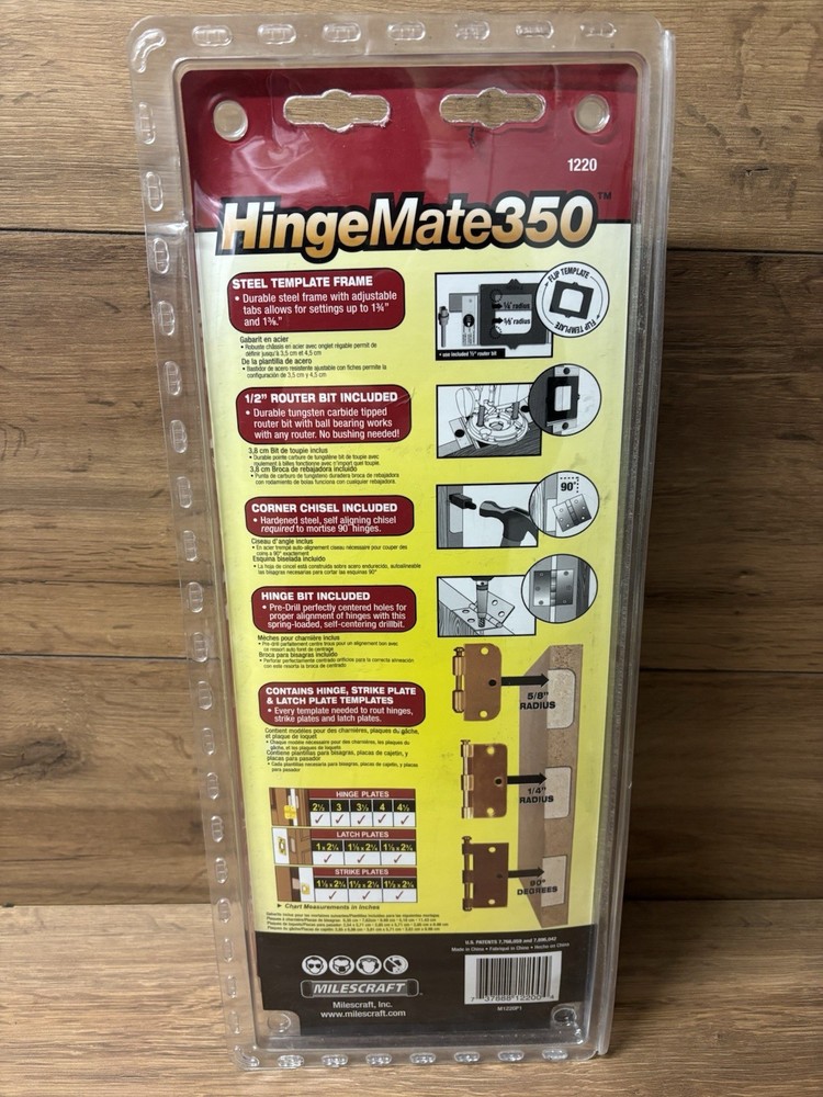 Hinge Mate 350 - Complete Kit for Installing Hinges and Latch. Unopened Box sh64