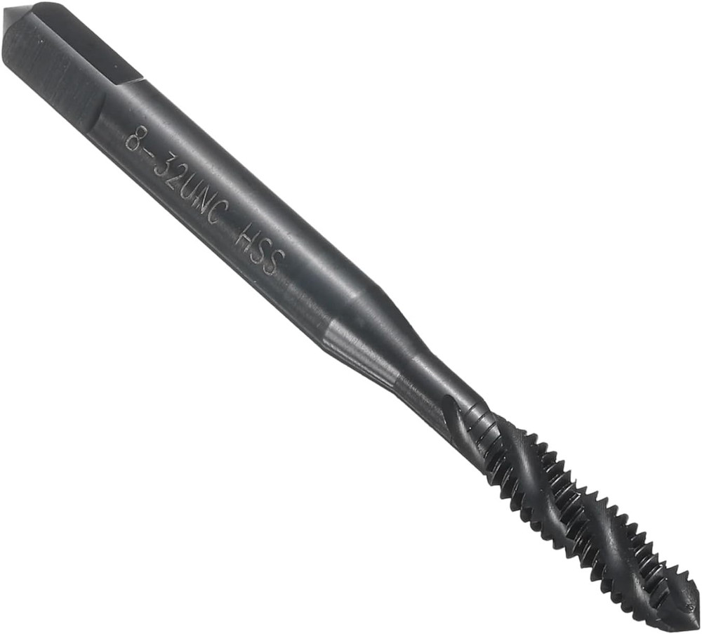 Spiral Flute Thread Taps 8-32 UNC H2 Machine Threading Tap Bit, Nitrided Coated