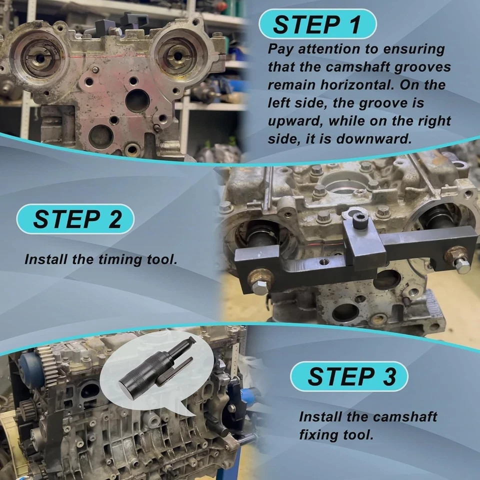 Camshaft & Crankshaft Timing Locking Tool Kit, Compatible with Volvo S40 S60...