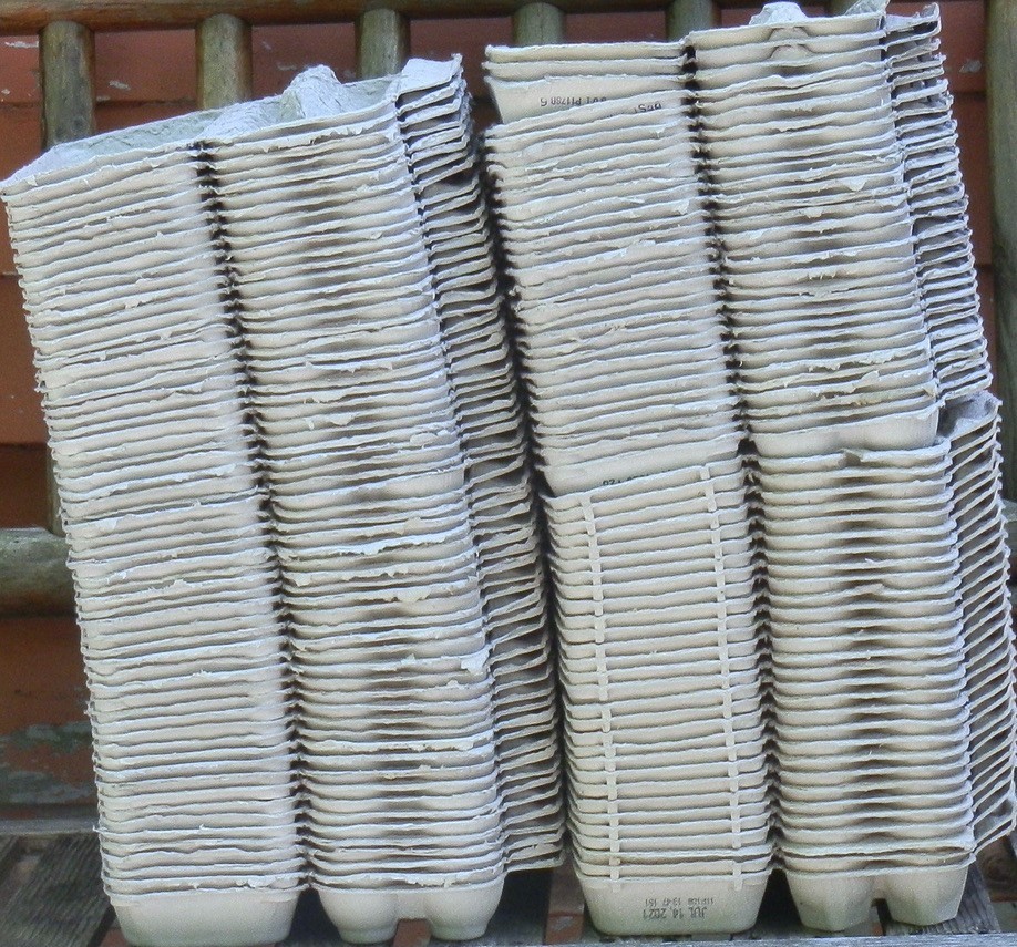 127 PULP PAPER EGG CARTONS - 12 COUNT