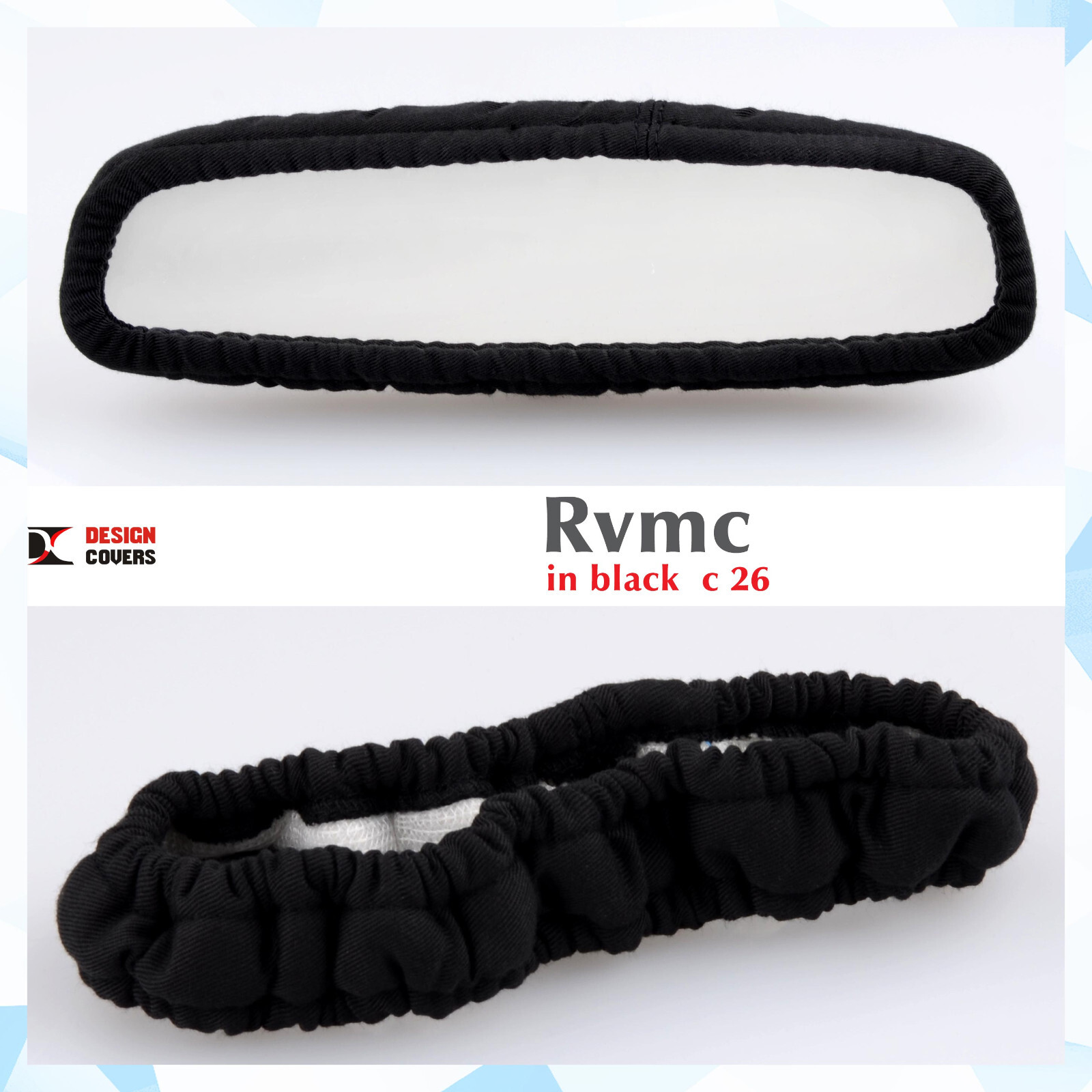 Cotton material Rear View Mirror Cover solid colors fits 8 -11 inches circunfere