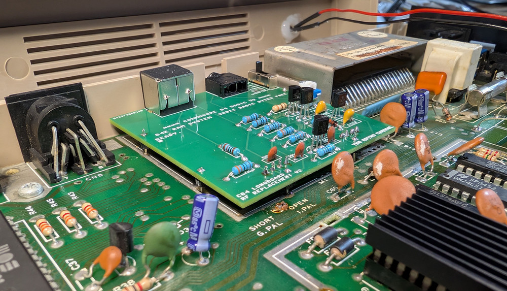 Commodore 64 C64 Longboard RF Modulator Replacement V2