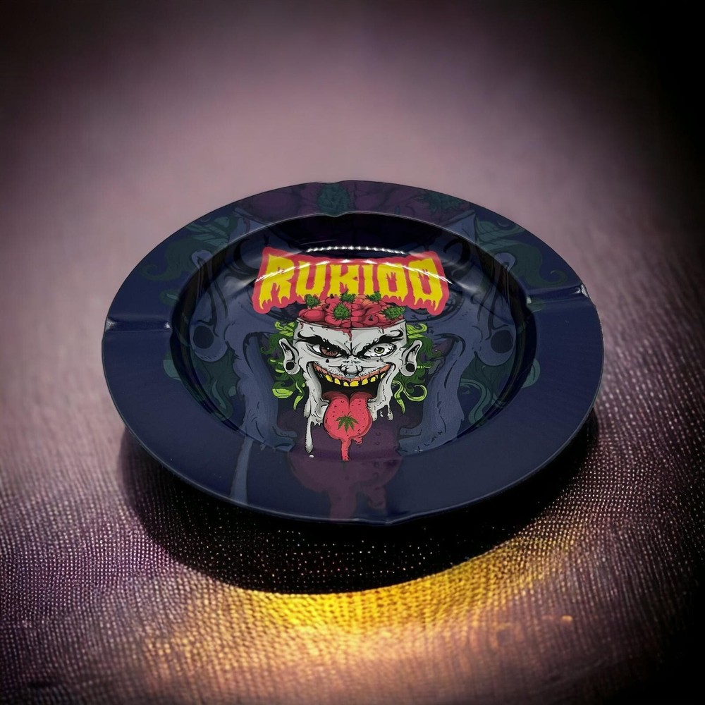 Psychedelic Joker Decorative Printed Plate - Game Table and Side Table Accent