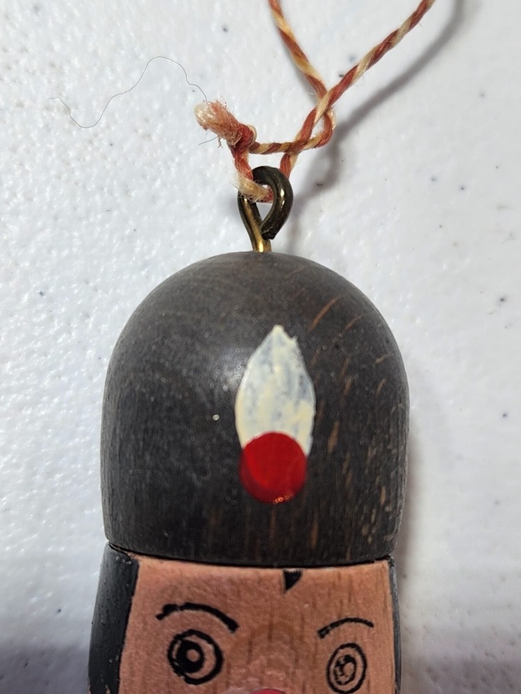 Vintage Pull String Wooden Toy Soldier