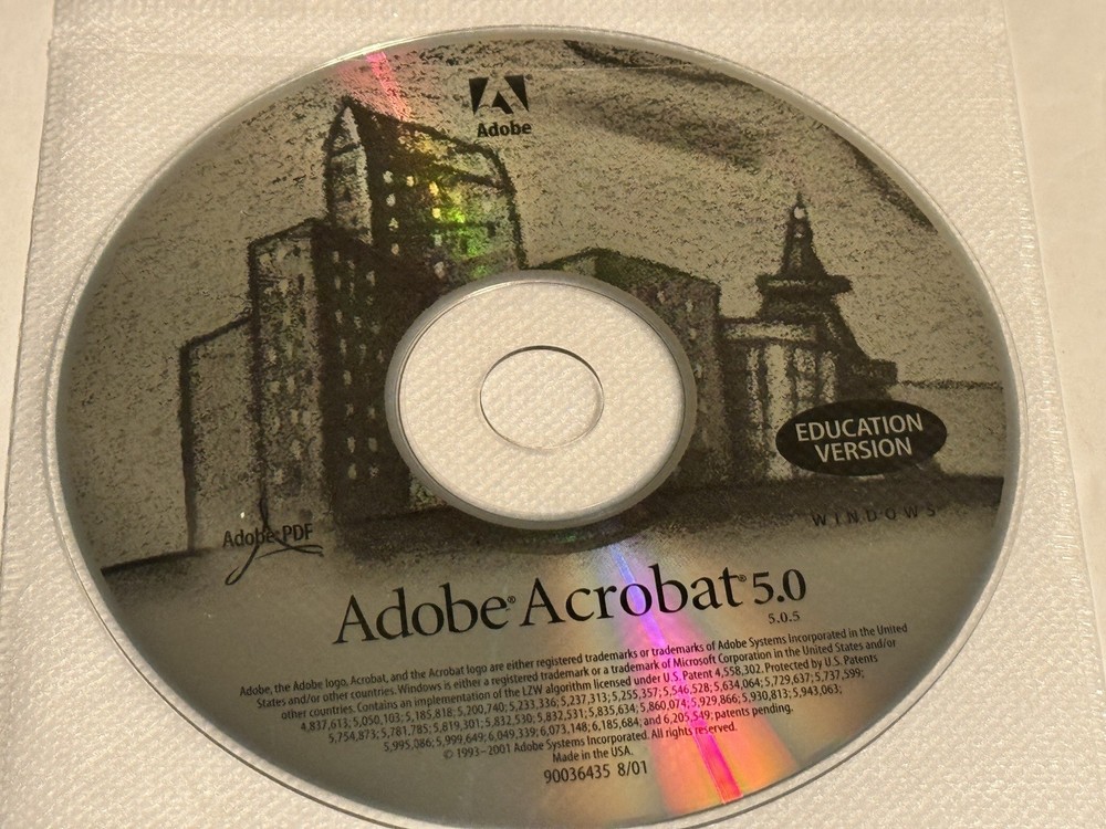 ADOBE ACROBAT 5.0 Education Version for Windows Discs only