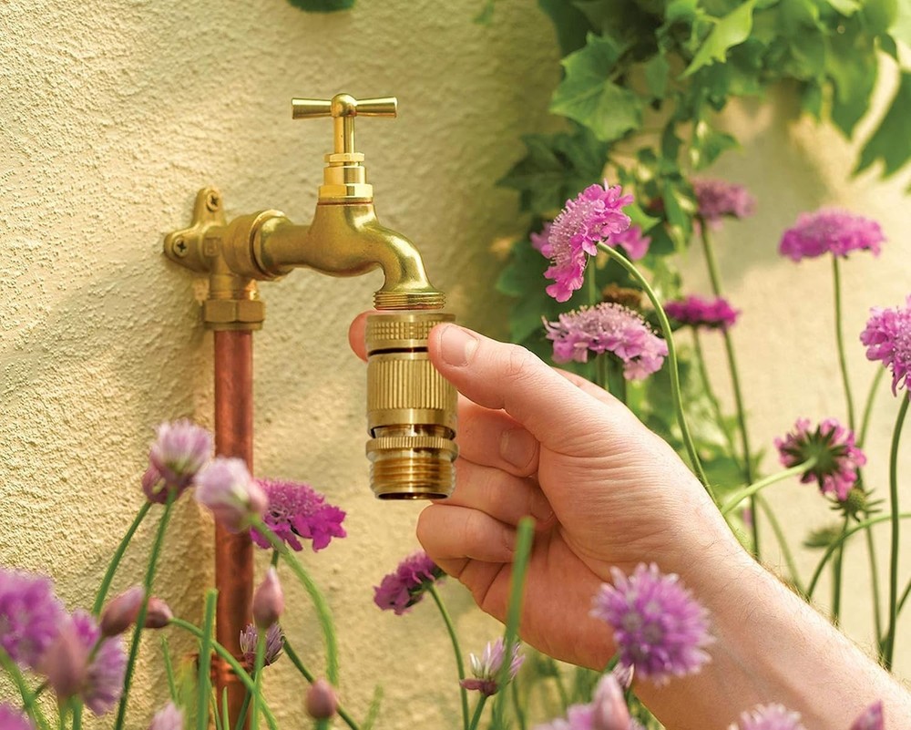 Solid Brass Garden Hose Quick Connect Set