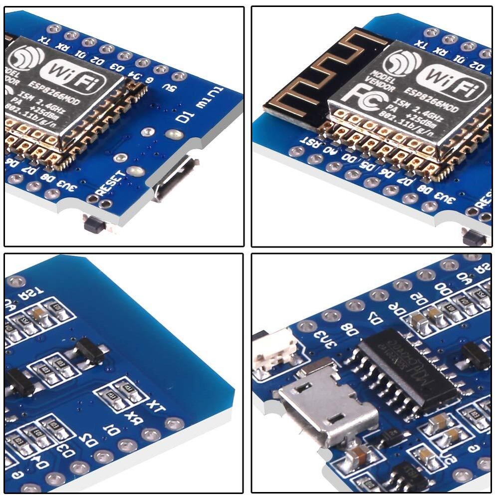 4PCS ESP8266 ESP-12 ESP-12F NodeMcu Mini D1 Module WeMos Lua 4M Bytes WLAN Wi...