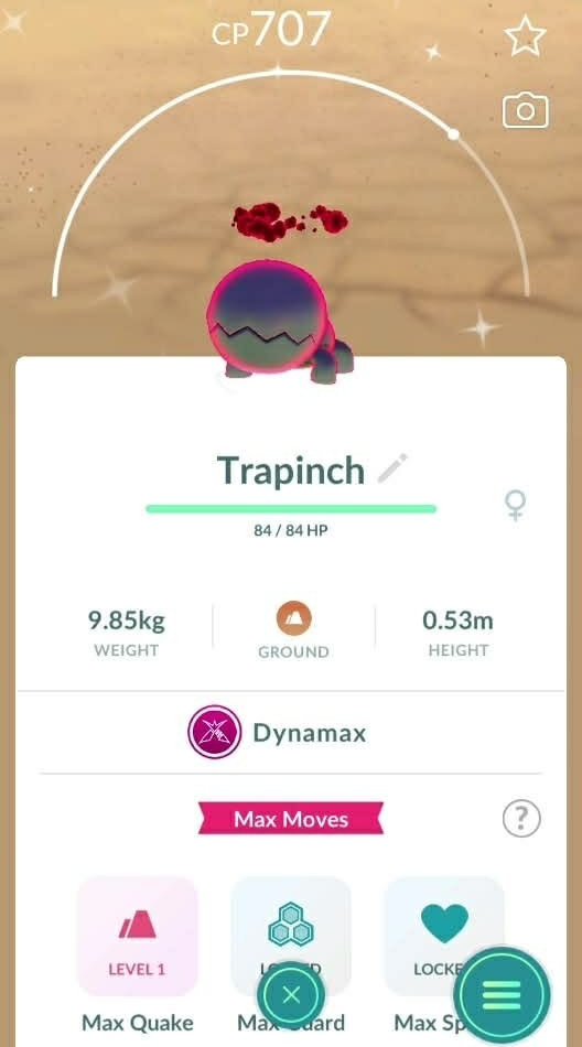 Shiny Trapinch Dynamax - MlNl PTCs - Read Description