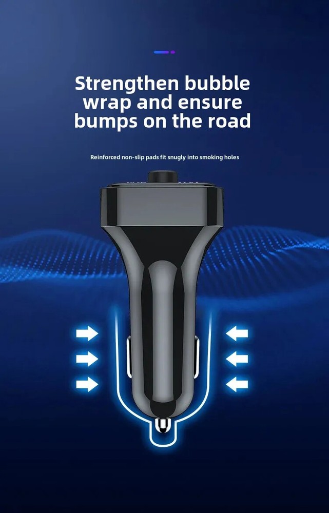 Car Wireless Bluetooth 5.0 FM Transmitter MP3 Music Player USB Charger Adapter