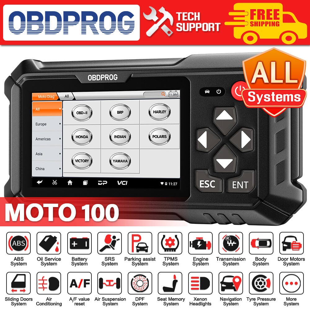 Motorcycle All System Diagnostic Tool Moto Scanner E-CU Coding for BRT Victory
