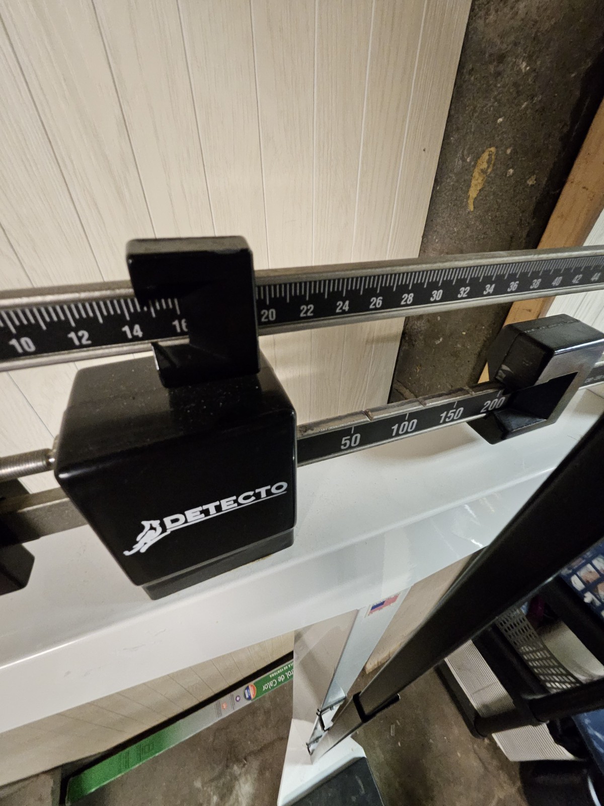 Detecto 350 Physician Weigh Beam Scale with Height Rod- Vintage Scale