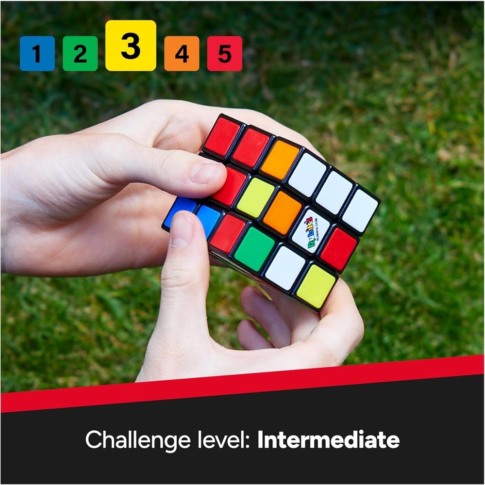 Rubik's Cube, The Original 3x3 Cube, Problem-Solving Brain Teaser, Color-Matchin