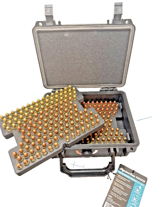 9mm Ammo Case CUSTOMIZABLE 300 Round Case Lockable WeatherProof Personalize