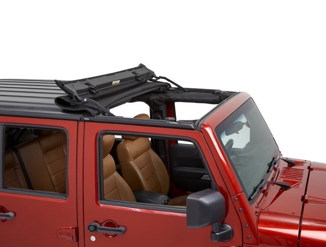 Bestop Sunrider® Hartop Black Twill Premium 07-18 Jeep Wrangler JK JKU 52453-17