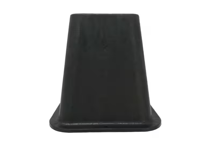 6 in. Black Bed Risers (4-Pack)