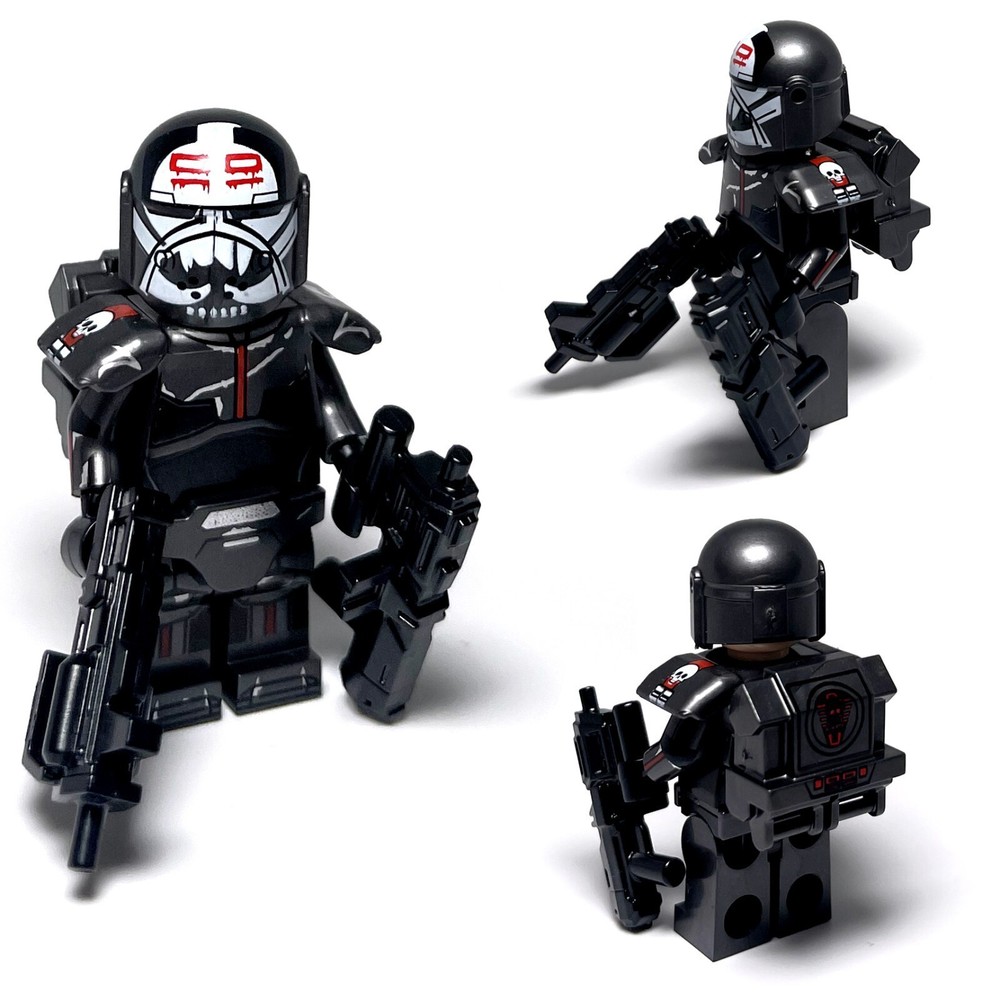 Bad Batch Custom Minifigures Star Wars Lego Clone Force 99 Elite Black Commandos