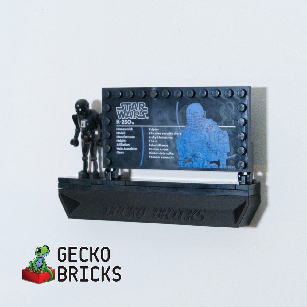 Wall Mount for LEGO K-2SO Security Droid-75434