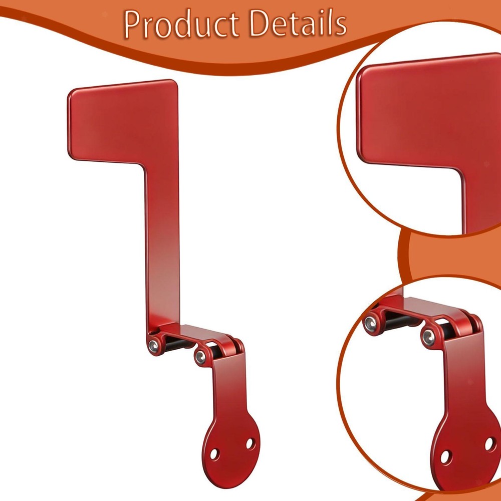 Replacement Mailbox Flag Red Postal Flag Mail Notification Hardware Mailbox