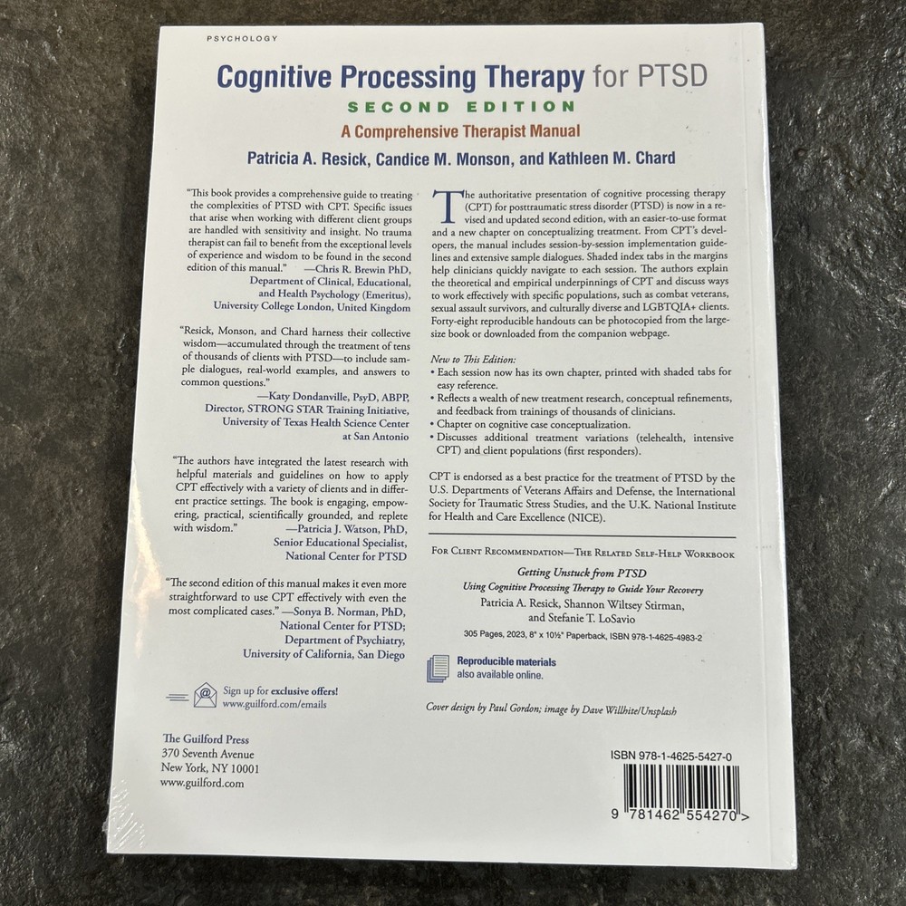 Cognitive Processing Therapy for PTSD : A Comprehensive Therapist Manual by...